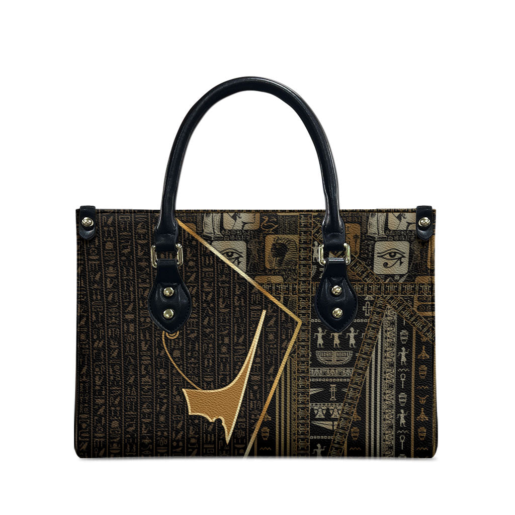 Egypt Deshret Crown Leather Bag Ancient Mythology Pharaoh With Pschent