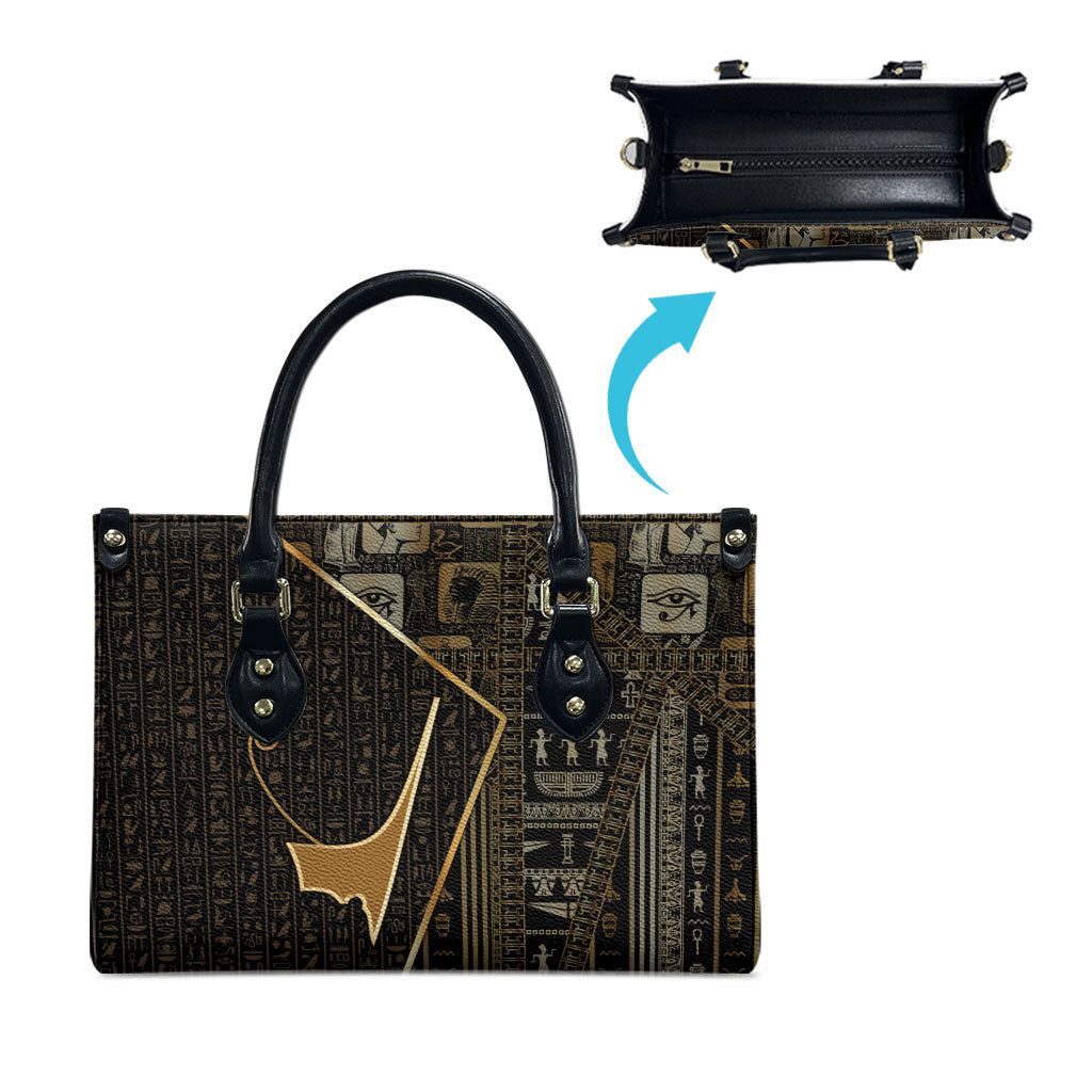 Egypt Deshret Crown Leather Bag Ancient Mythology Pharaoh With Pschent