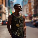 Egypt Deshret Crown Men Tank Top Ancient Mythology Pharaoh With Pschent