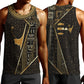 Egypt Deshret Crown Men Tank Top Ancient Mythology Pharaoh With Pschent