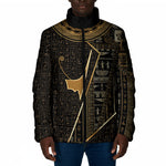 Egypt Deshret Crown Padded Jacket Ancient Mythology Pharaoh With Pschent