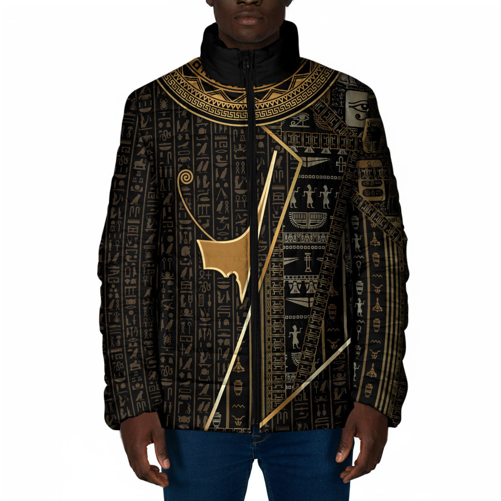 Egypt Deshret Crown Padded Jacket Ancient Mythology Pharaoh With Pschent