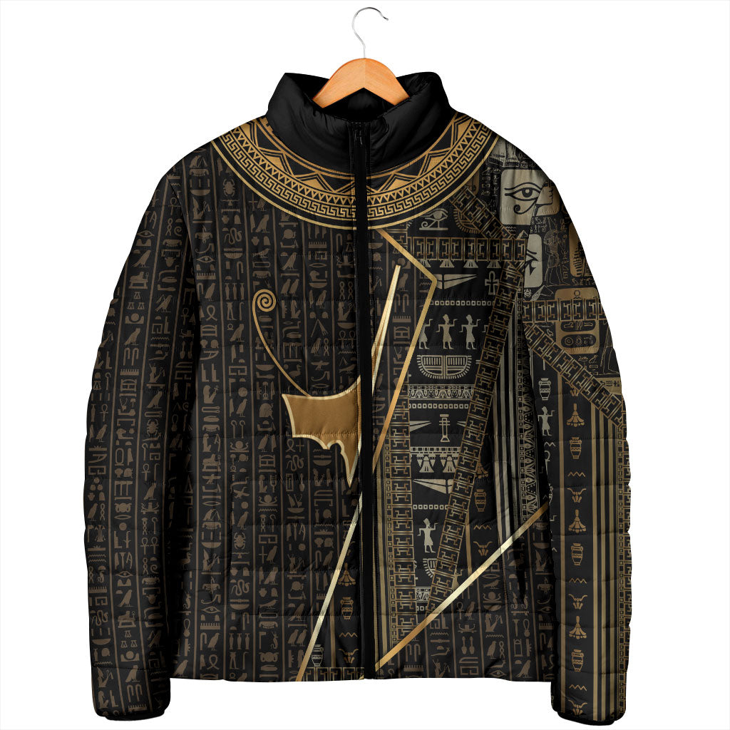 Egypt Deshret Crown Padded Jacket Ancient Mythology Pharaoh With Pschent