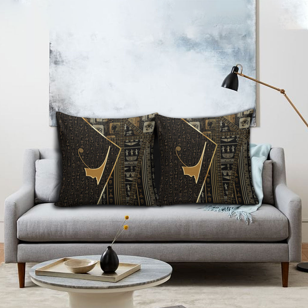 Egypt Deshret Crown Pillow Cover Ancient Mythology Pharaoh With Pschent