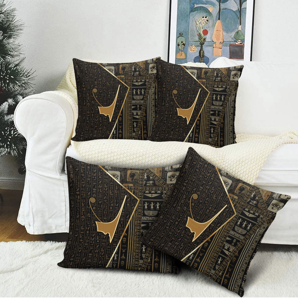 Egypt Deshret Crown Pillow Cover Ancient Mythology Pharaoh With Pschent
