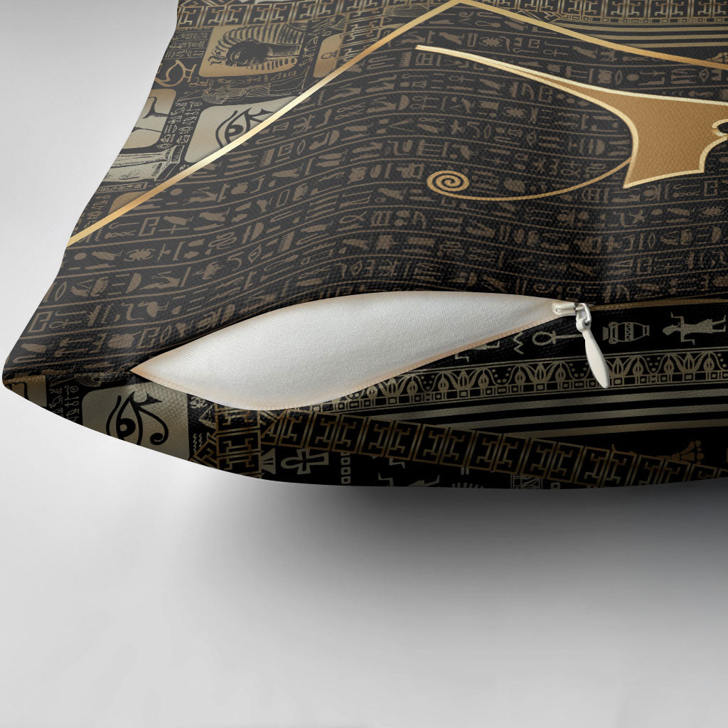 Egypt Deshret Crown Pillow Cover Ancient Mythology Pharaoh With Pschent