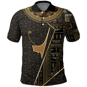 Egypt Deshret Crown Polo Shirt Ancient Mythology Pharaoh With Pschent