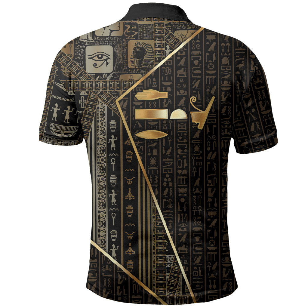 Egypt Deshret Crown Polo Shirt Ancient Mythology Pharaoh With Pschent