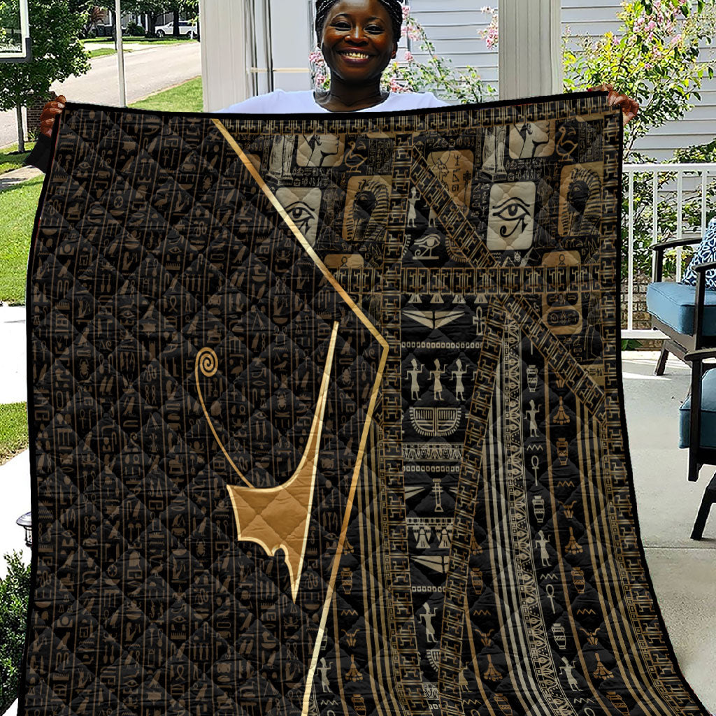 Egypt Deshret Crown Quilt Ancient Mythology Pharaoh With Pschent