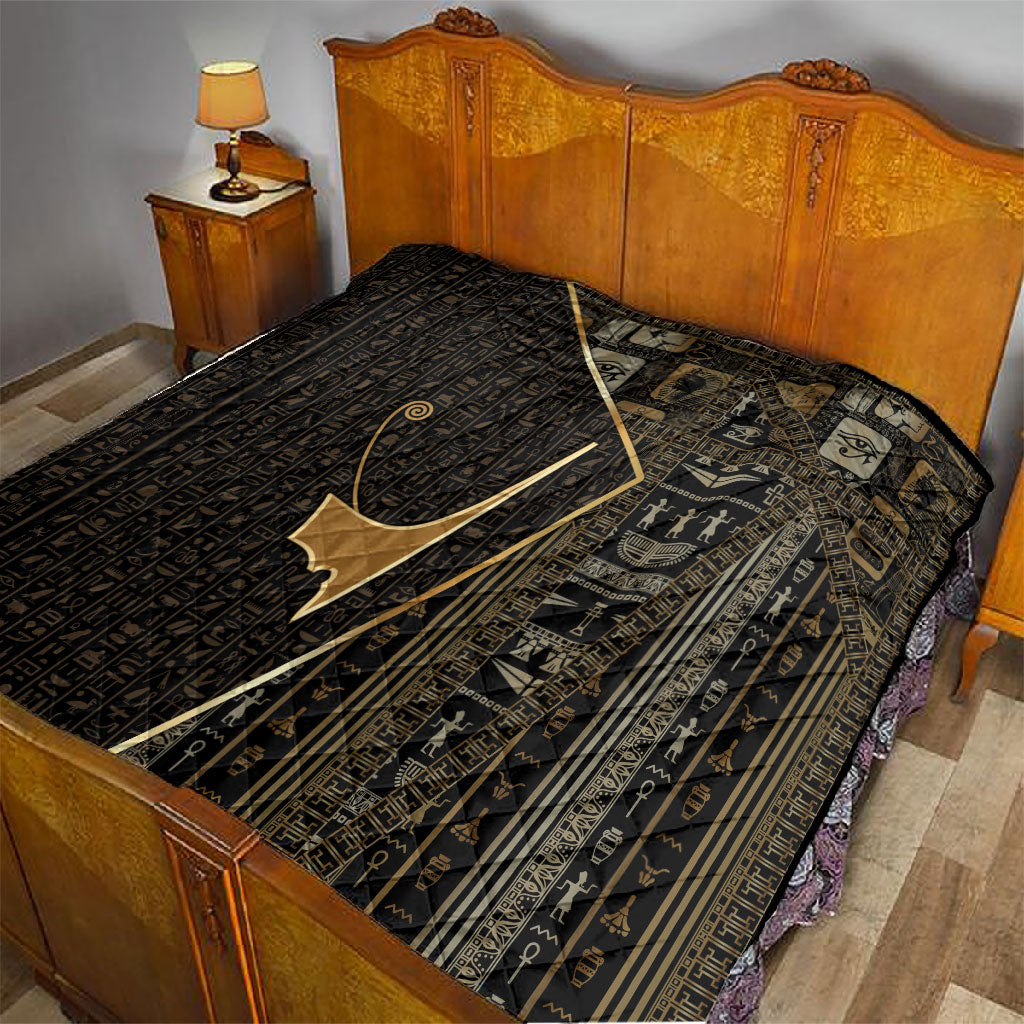 Egypt Deshret Crown Quilt Ancient Mythology Pharaoh With Pschent