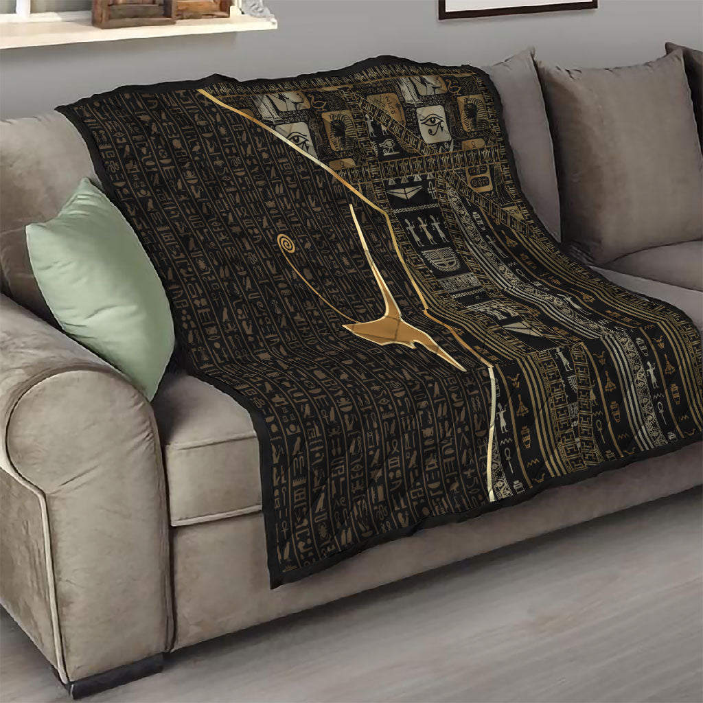 Egypt Deshret Crown Quilt Ancient Mythology Pharaoh With Pschent