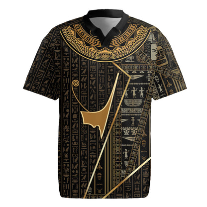 Egypt Deshret Crown Rugby Jersey Ancient Mythology Pharaoh With Pschent