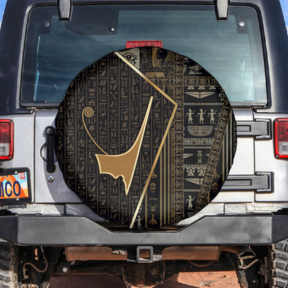 Egypt Deshret Crown Spare Tire Cover Ancient Mythology Pharaoh With Pschent