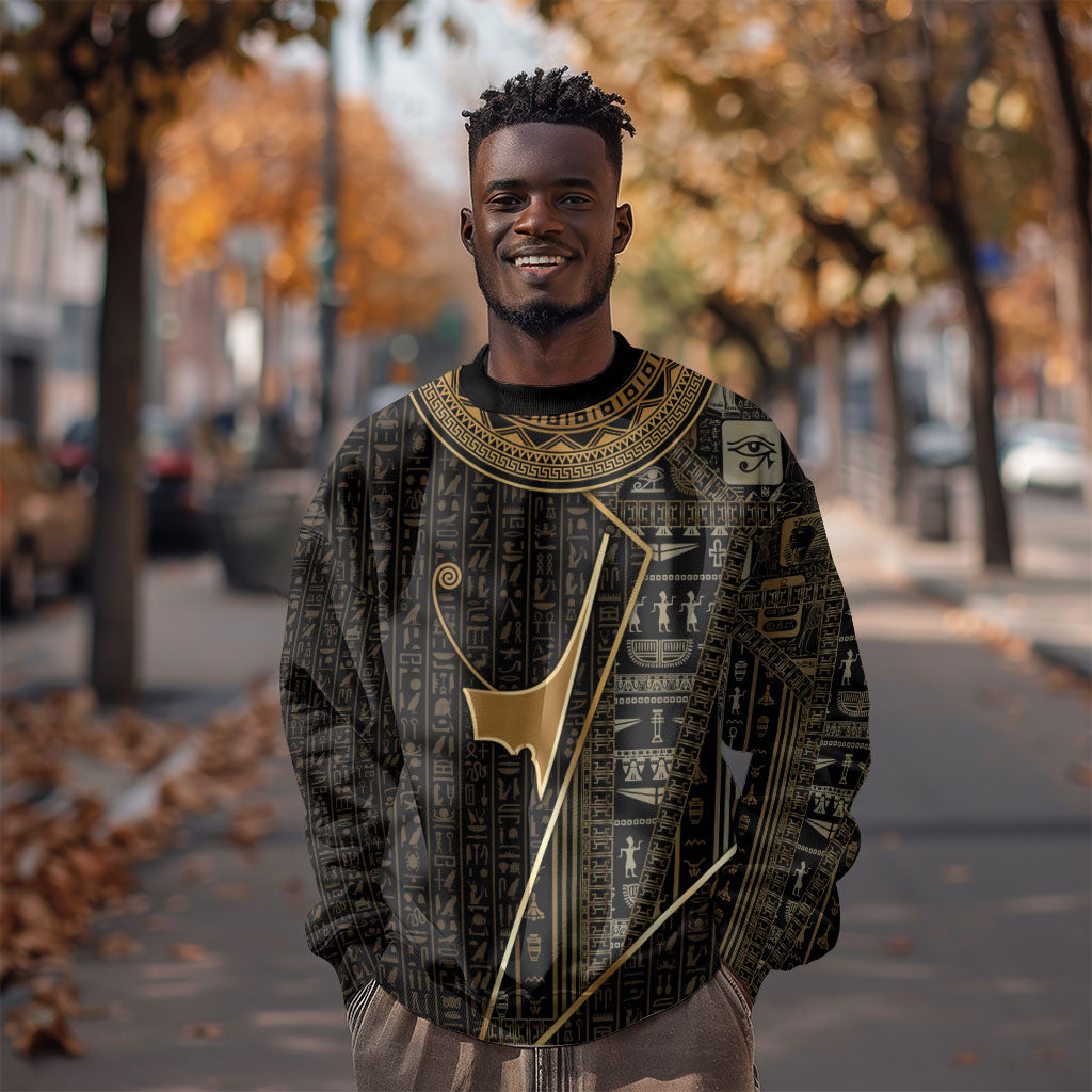 Egypt Deshret Crown Sweatshirt Ancient Mythology Pharaoh With Pschent
