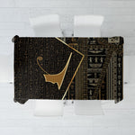 Egypt Deshret Crown Tablecloth Ancient Mythology Pharaoh With Pschent