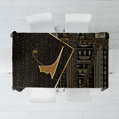 Egypt Deshret Crown Tablecloth Ancient Mythology Pharaoh With Pschent