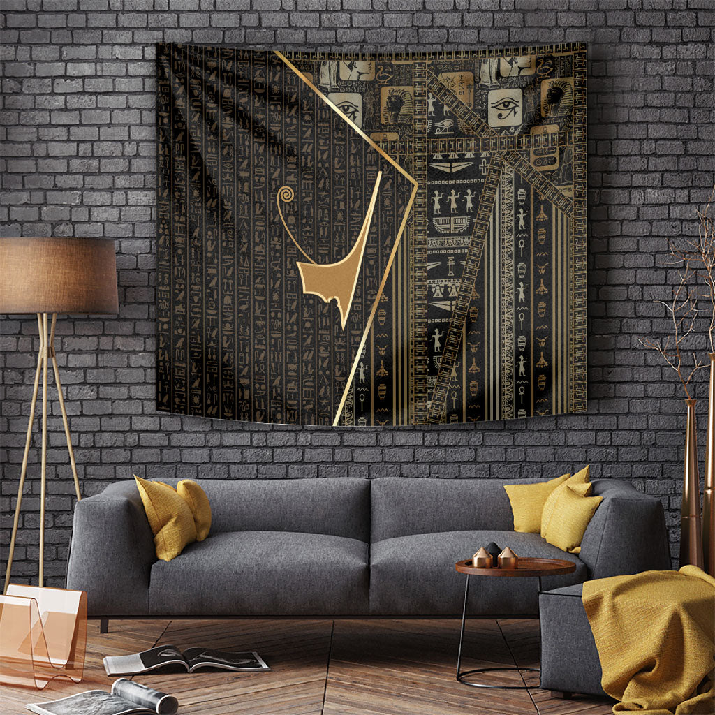 Egypt Deshret Crown Tapestry Ancient Mythology Pharaoh With Pschent