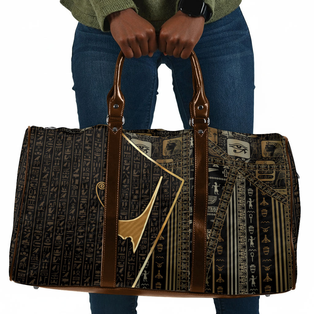 Egypt Deshret Crown Travel Bag Ancient Mythology Pharaoh With Pschent