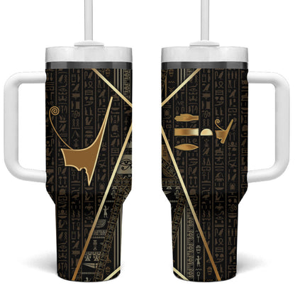 Egypt Deshret Crown Tumbler With Handle Ancient Mythology Pharaoh With Pschent