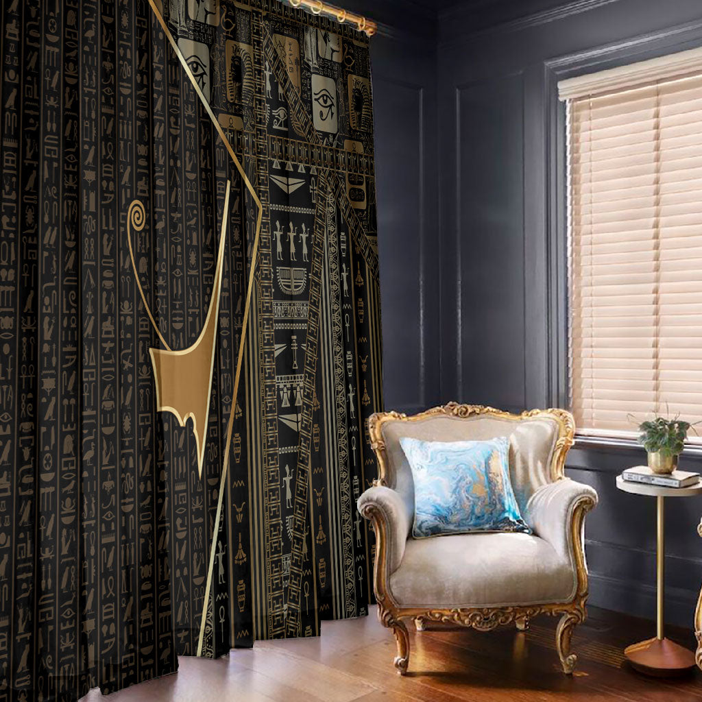 Egypt Deshret Crown Window Curtain Ancient Mythology Pharaoh With Pschent