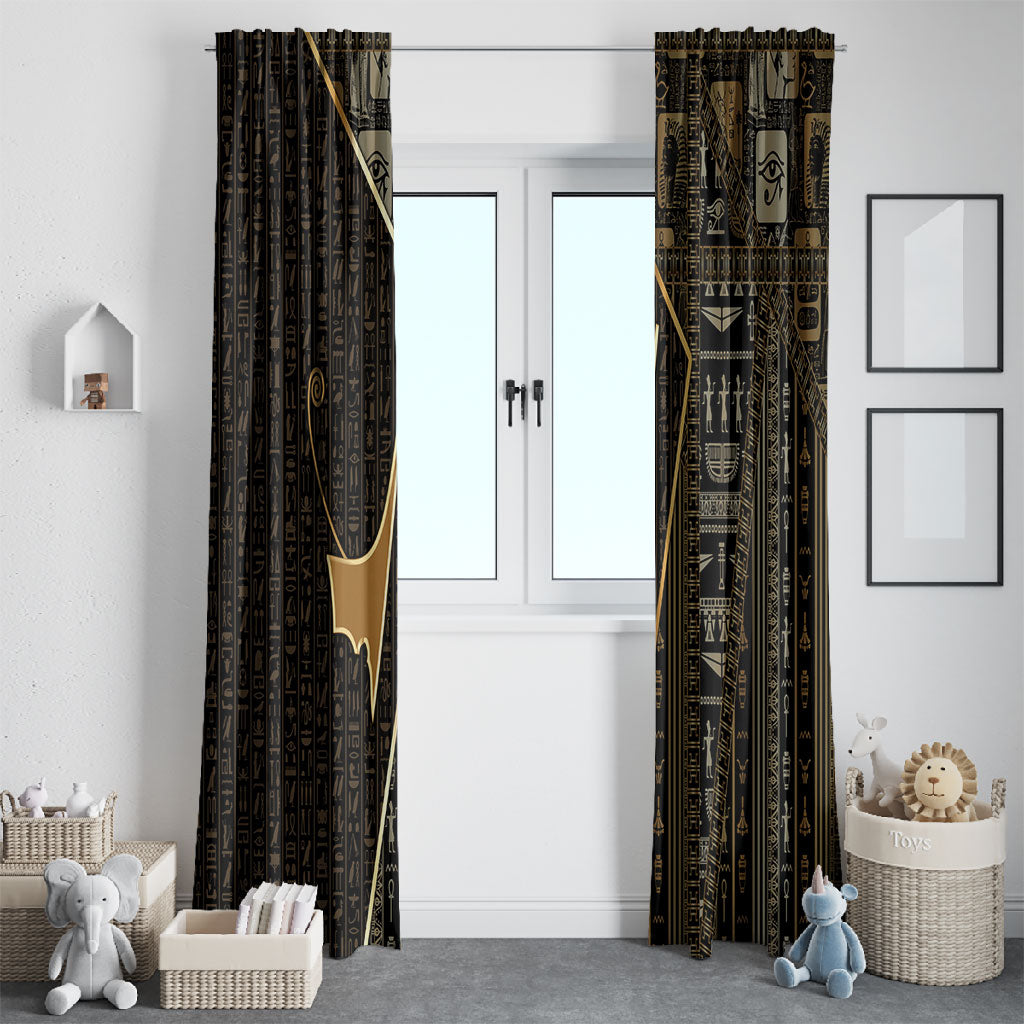Egypt Deshret Crown Window Curtain Ancient Mythology Pharaoh With Pschent