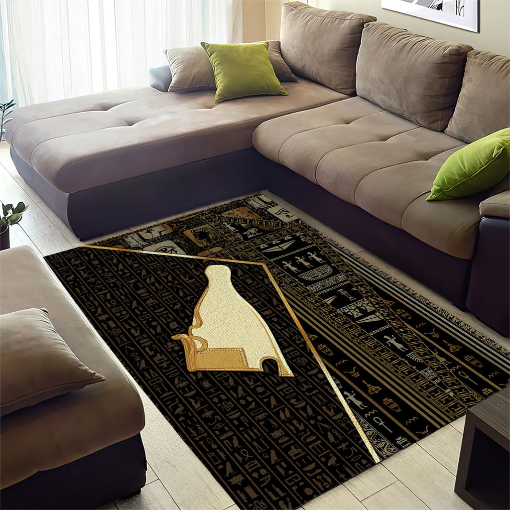 Egypt Hedjet Crown Area Rug Ancient Mythology Upper Pharaoh