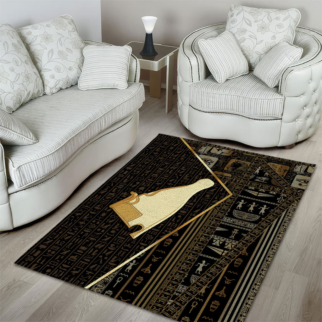Egypt Hedjet Crown Area Rug Ancient Mythology Upper Pharaoh