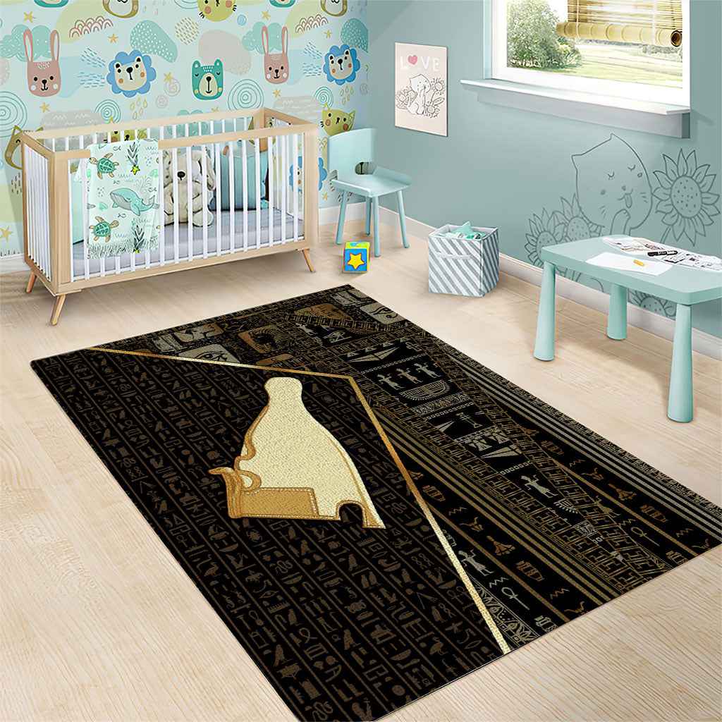 Egypt Hedjet Crown Area Rug Ancient Mythology Upper Pharaoh