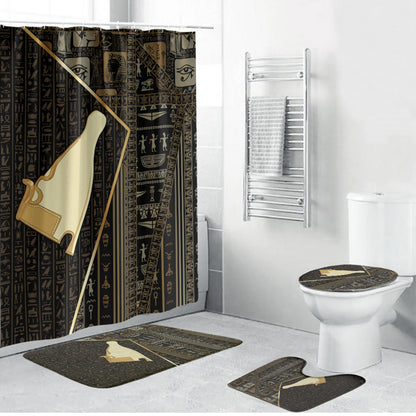 Egypt Hedjet Crown Bathroom Set Ancient Mythology Upper Pharaoh