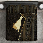 Egypt Hedjet Crown Bedding Set Ancient Mythology Upper Pharaoh