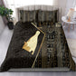 Egypt Hedjet Crown Bedding Set Ancient Mythology Upper Pharaoh