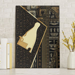 Egypt Hedjet Crown Canvas Wall Art Ancient Mythology Upper Pharaoh