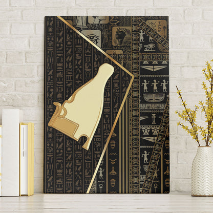Egypt Hedjet Crown Canvas Wall Art Ancient Mythology Upper Pharaoh