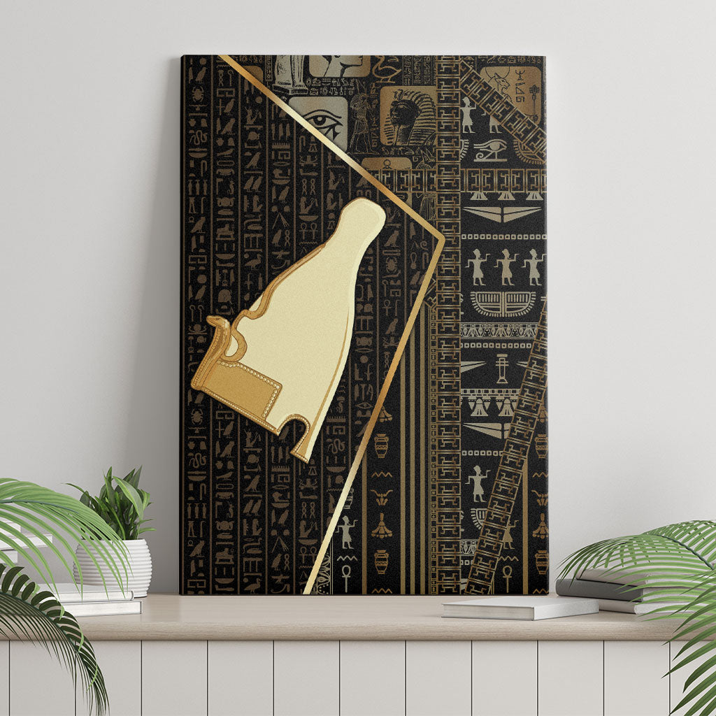 Egypt Hedjet Crown Canvas Wall Art Ancient Mythology Upper Pharaoh