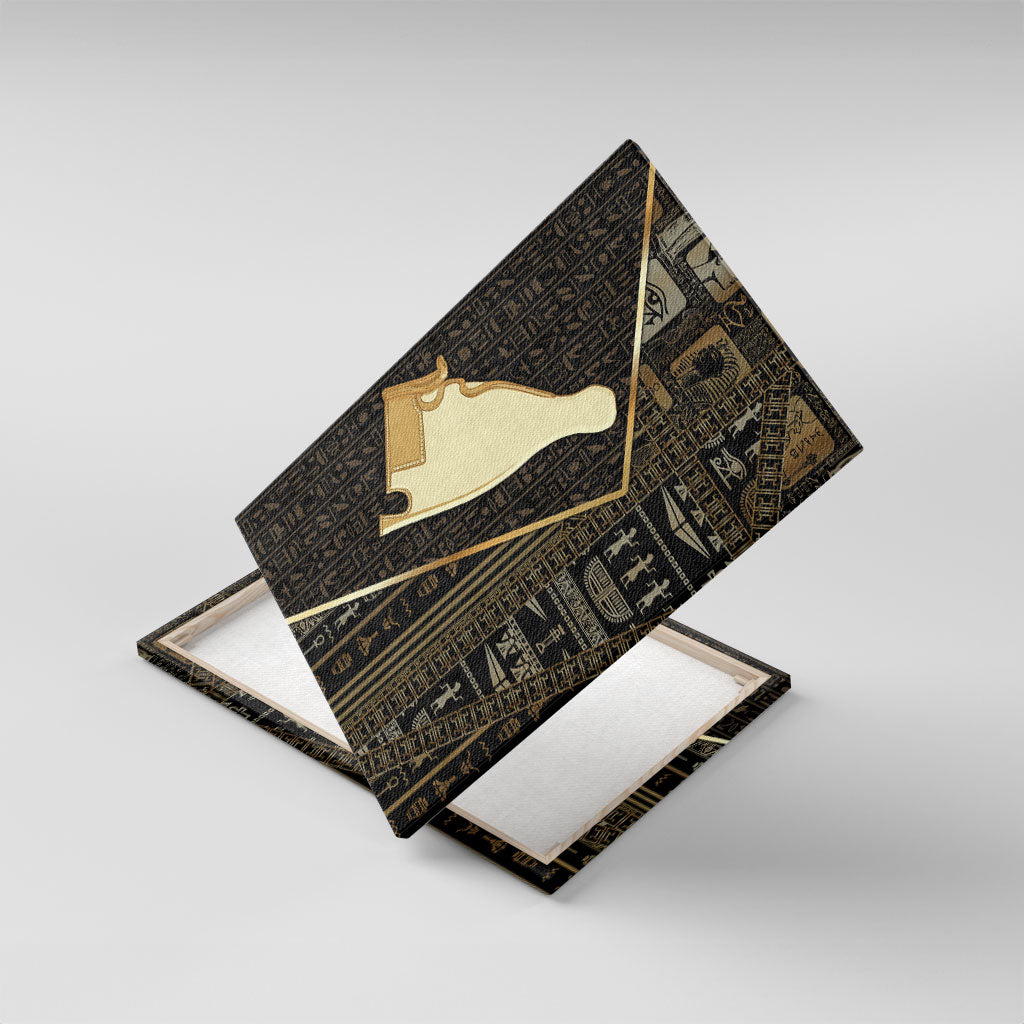 Egypt Hedjet Crown Canvas Wall Art Ancient Mythology Upper Pharaoh