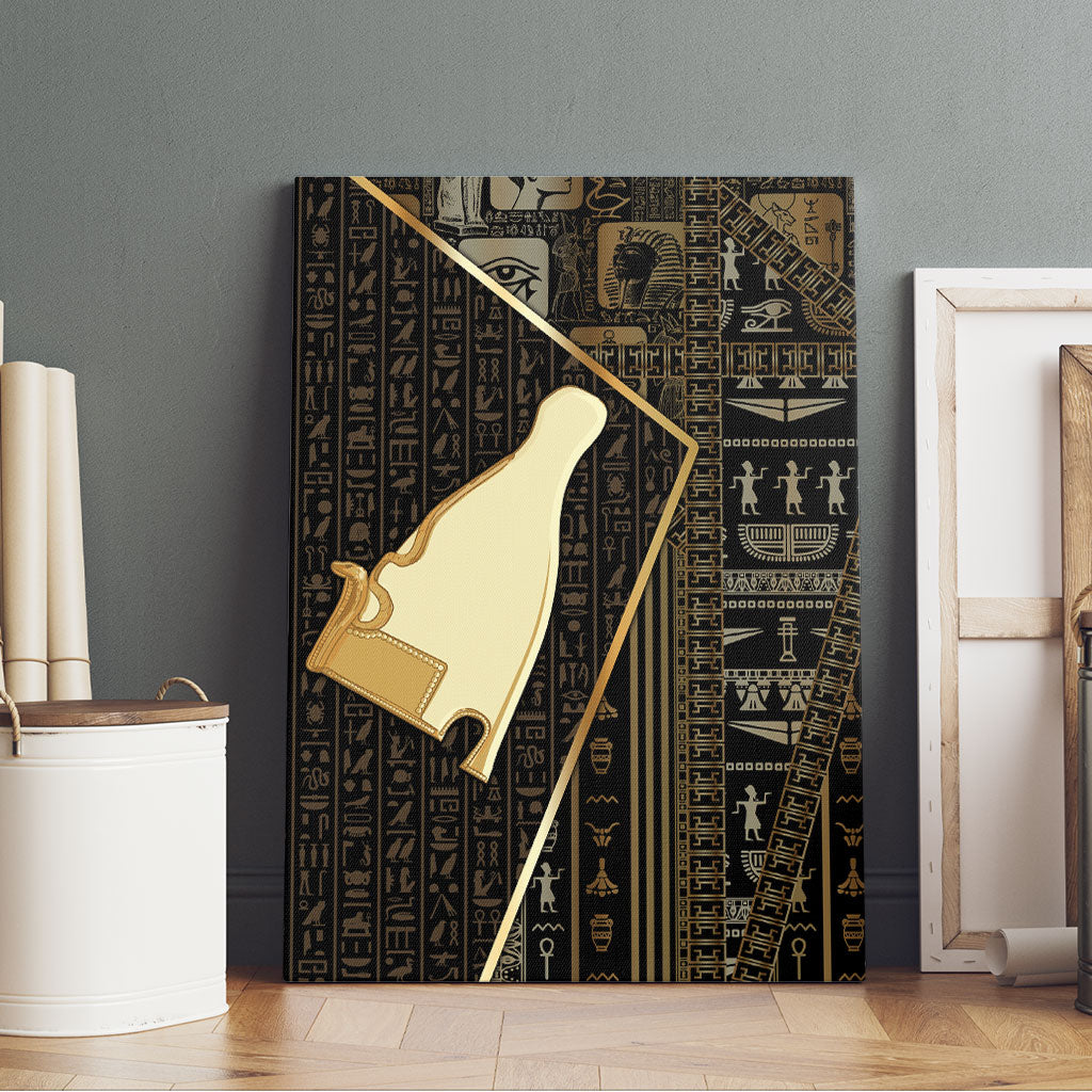 Egypt Hedjet Crown Canvas Wall Art Ancient Mythology Upper Pharaoh