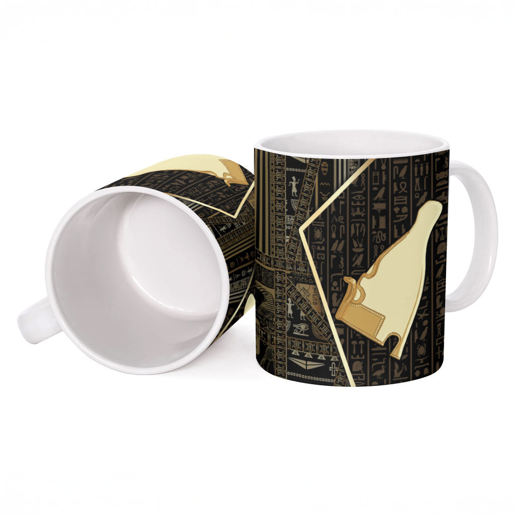 Egypt Hedjet Crown Ceramic Mug Ancient Mythology Upper Pharaoh