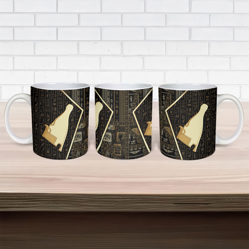 Egypt Hedjet Crown Ceramic Mug Ancient Mythology Upper Pharaoh