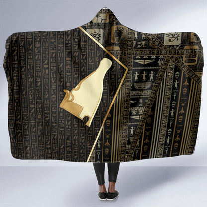 Egypt Hedjet Crown Hooded Blanket Ancient Mythology Upper Pharaoh