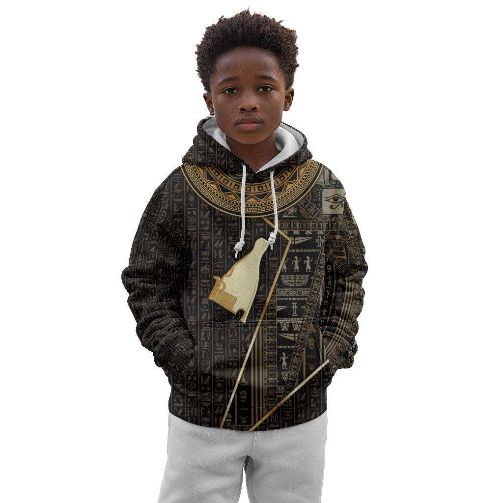 Egypt Hedjet Crown Kid Hoodie Ancient Mythology Upper Pharaoh