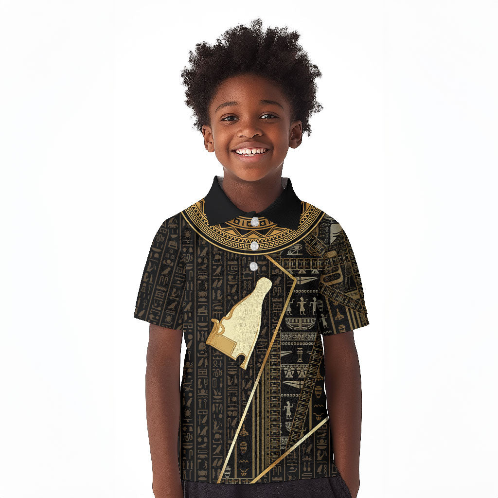 Egypt Hedjet Crown Kid Polo Shirt Ancient Mythology Upper Pharaoh