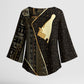 Egypt Hedjet Crown Kimono Sleeve Blouse Ancient Mythology Upper Pharaoh