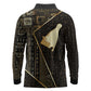 Egypt Hedjet Crown Long Sleeve Polo Shirt Ancient Mythology Upper Pharaoh