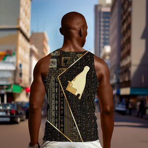 Egypt Hedjet Crown Men Tank Top Ancient Mythology Upper Pharaoh
