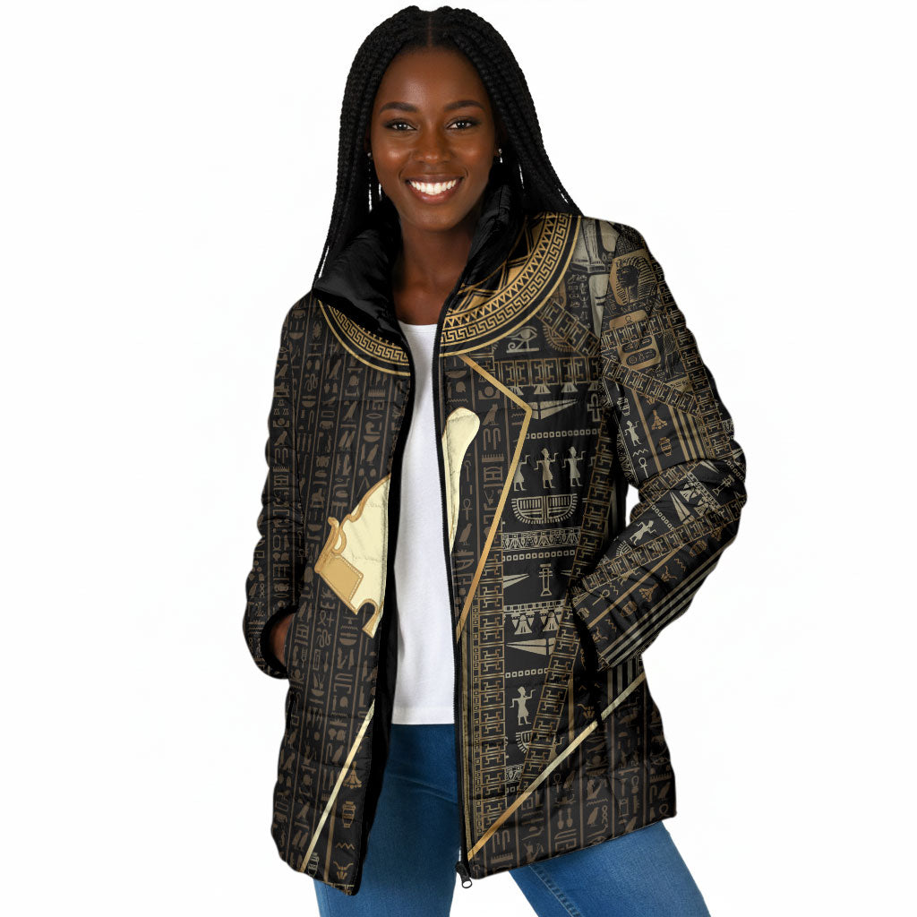 Egypt Hedjet Crown Padded Jacket Ancient Mythology Upper Pharaoh