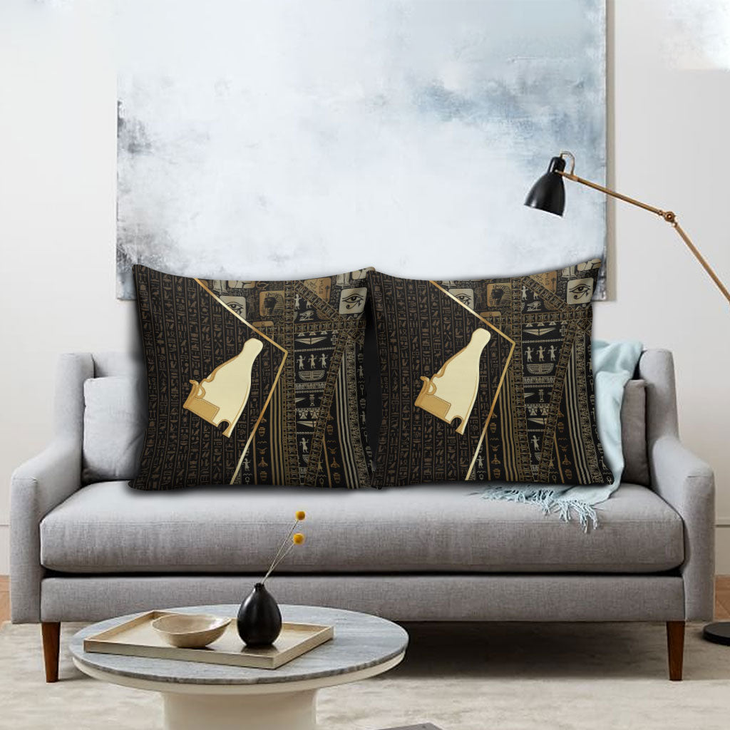 Egypt Hedjet Crown Pillow Cover Ancient Mythology Upper Pharaoh