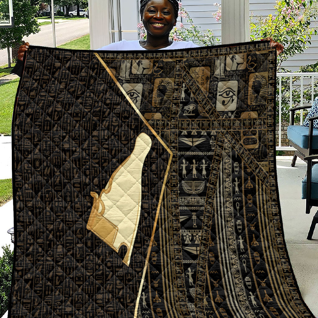 Egypt Hedjet Crown Quilt Ancient Mythology Upper Pharaoh