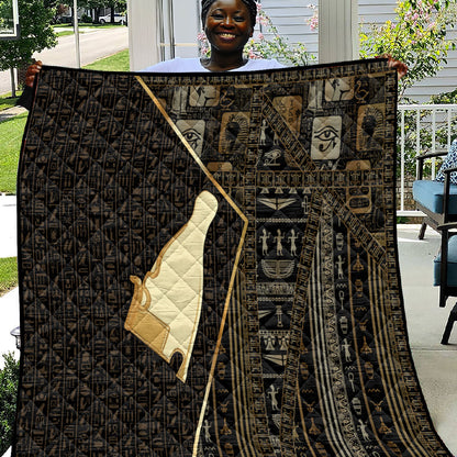 Egypt Hedjet Crown Quilt Ancient Mythology Upper Pharaoh