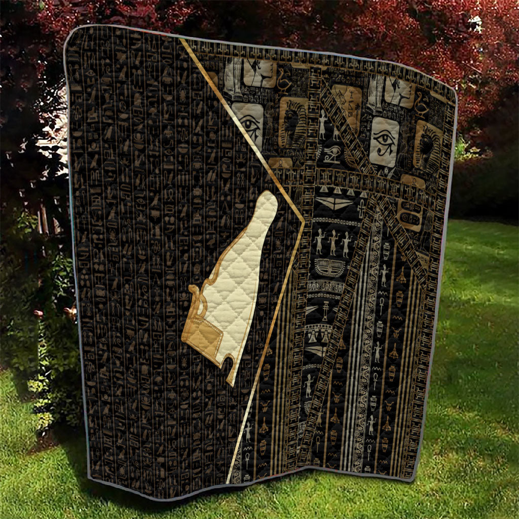 Egypt Hedjet Crown Quilt Ancient Mythology Upper Pharaoh