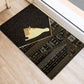 Egypt Hedjet Crown Rubber Doormat Ancient Mythology Upper Pharaoh